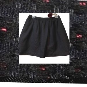 Y2K Mini boucle tweed preppy clueless gathered HALOGEN SKIRT SZ 2 LINED.